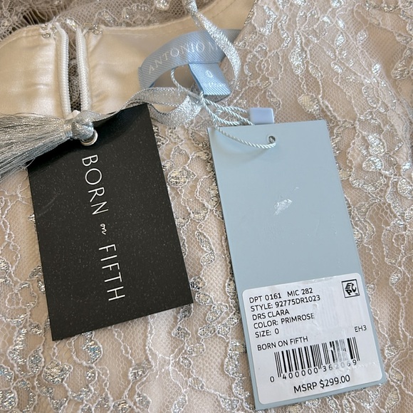 NWT Antonio Melani x Born
on Fifth Clara Metallic Lace
Tiered Ruffle Maxi Dress - Picture 14 of 16